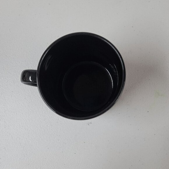 Laurel Burch vintage lion black ceramic coffee mug made in Japan - Picture 3 of 4